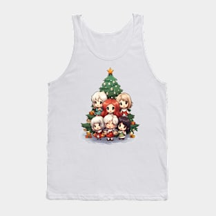 Christmas With Your Favorite Anime Tank Top